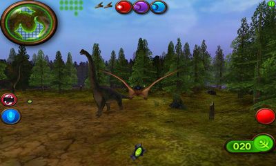 Screenshots of the Nanosaur 2. Hatchling for Android tablet, phone.