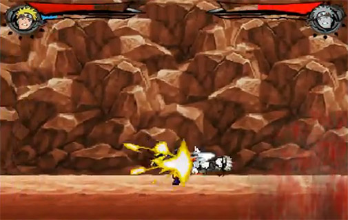 Screenshots of the Naruto fight: Shadow blade X for Android tablet, phone.