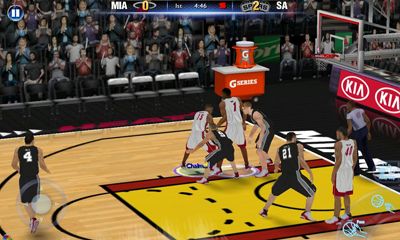 Screenshots of the NBA 2K14 for Android tablet, phone.