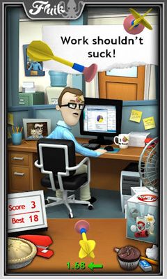 Screenshots of the Office Jerk for Android tablet, phone.