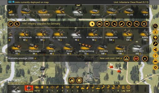 Screenshots of the Open panzer for Android tablet, phone.
