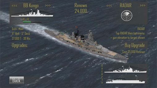 Screenshots of the Pacific fleet for Android tablet, phone.