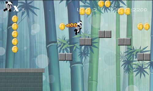 Screenshots of the Panda run for Android tablet, phone.