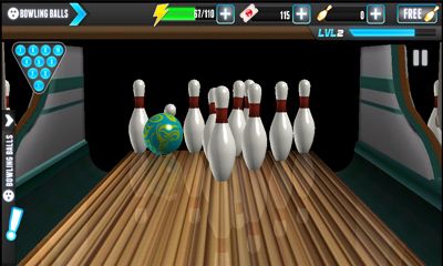 Screenshots of the PBA Bowling Challenge for Android tablet, phone.
