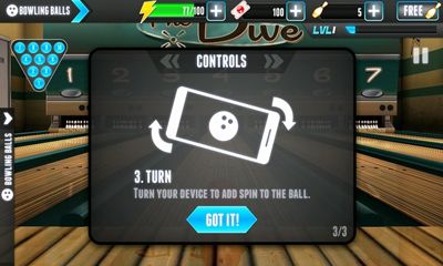 Screenshots of the PBA Bowling Challenge for Android tablet, phone.