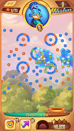 Screenshots of the Peggle blast for Android tablet, phone.