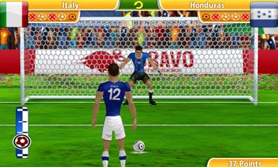 Screenshots of the Penalty World Challenge 2010 for Android tablet, phone.