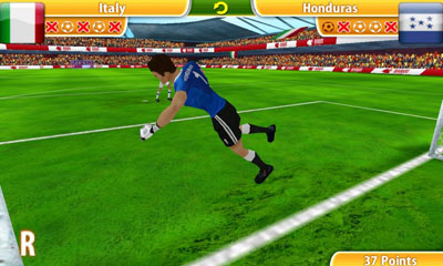 Screenshots of the Penalty World Challenge 2010 for Android tablet, phone.