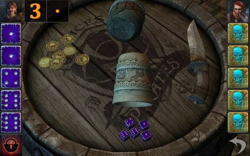 Screenshots of the Perudo: Pirate dices for Android tablet, phone.