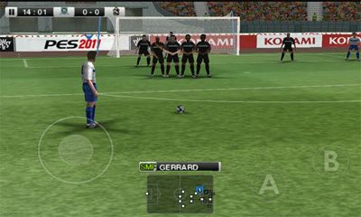 Screenshots of the PES 2011 Pro Evolution Soccer for Android tablet, phone.
