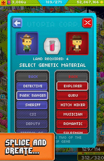 Screenshots of the Pixel people for Android tablet, phone.