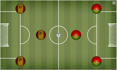 Screenshots of the Pocket Soccer for Android tablet, phone.