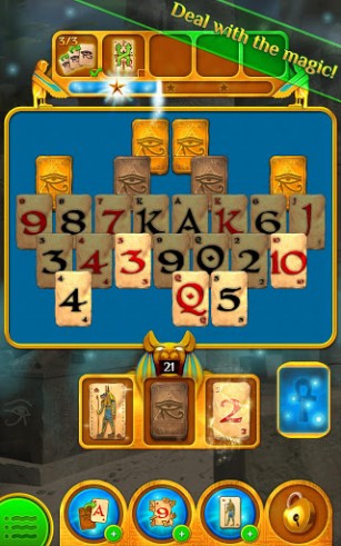 Screenshots of the Pyramid: Solitaire saga for Android tablet, phone.