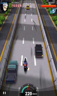 Screenshots of the Racing Moto for Android tablet, phone.