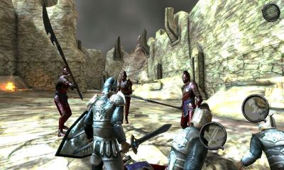 Screenshots of the Ravensword: Shadowlands for Android tablet, phone.