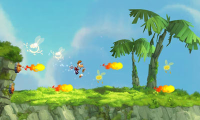 Screenshots of the Rayman Jungle Run for Android tablet, phone.