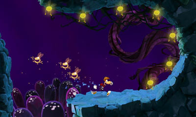 Screenshots of the Rayman Jungle Run for Android tablet, phone.