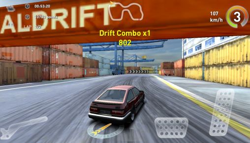 Screenshots of the Real drift for Android tablet, phone.