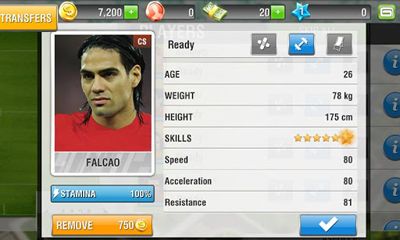 Screenshots of the Real Football 2013 for Android tablet, phone.