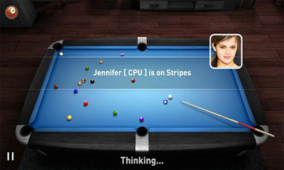 Screenshots of the Real Pool 3D for Android tablet, phone.
