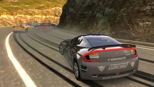 Screenshots of the Ridge racer: Slipstream for Android tablet, phone.