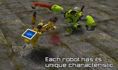 Screenshots of the Robot Battle for Android tablet, phone.