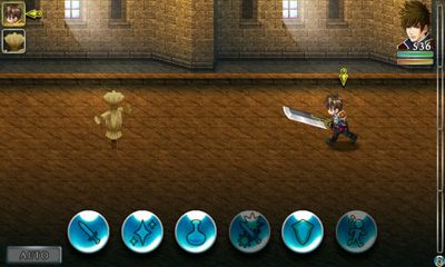 Screenshots of the RPG Symphony of the Origin for Android tablet, phone.
