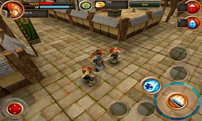 Screenshots of the Samurai Tiger for Android tablet, phone.