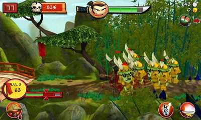 Screenshots of the Samurai vs Zombies Defense for Android tablet, phone.