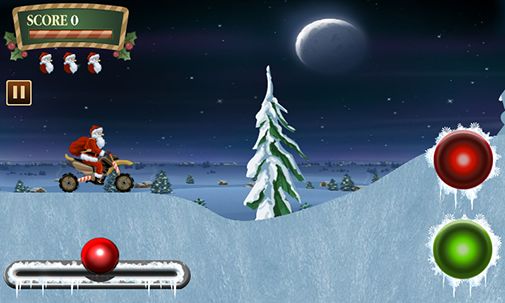 Screenshots of the Santa rider for Android tablet, phone.