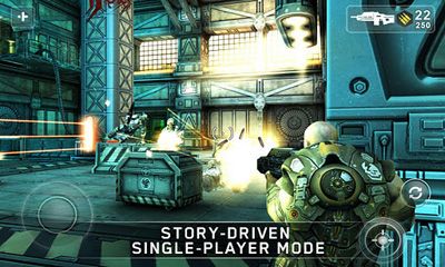 Screenshots of the SHADOWGUN for Android tablet, phone.