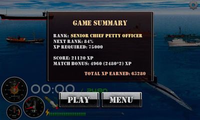 Screenshots of the Silent Submarine for Android tablet, phone.