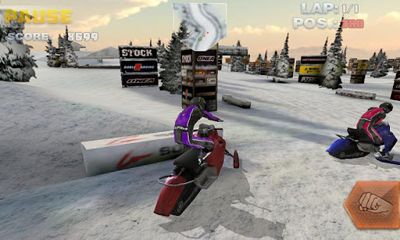 Screenshots of the Snowbike Racing for Android tablet, phone.