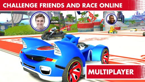Screenshots of the Sonic & all stars racing: Transformed for Android tablet, phone.
