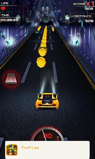 Screenshots of the Speed city night car 3D for Android tablet, phone.