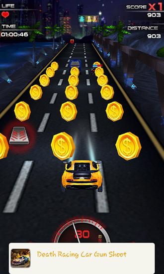 Screenshots of the Speed city night car 3D for Android tablet, phone.