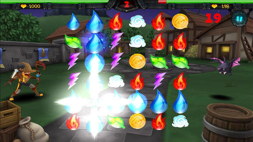 Screenshots of the Spellfall: Puzzle adventure for Android tablet, phone.