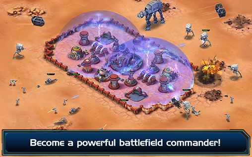 Screenshots of the Star wars: Commander for Android tablet, phone.