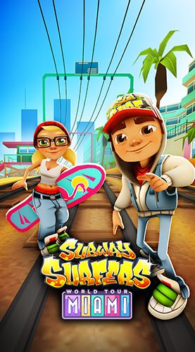 Screenshots of the Subway surfers: World tour Miami for Android tablet, phone.