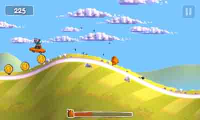 Screenshots of the Sunny hillride for Android tablet, phone.