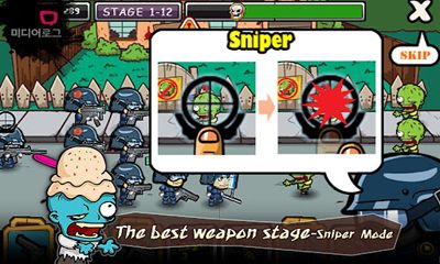 Screenshots of the SWAT and Zombies for Android tablet, phone.