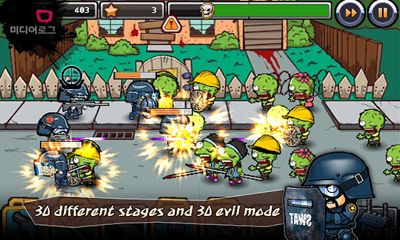 Screenshots of the SWAT and Zombies for Android tablet, phone.