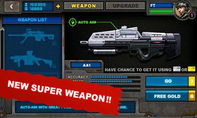 Screenshots of the SWAT: End War for Android tablet, phone.