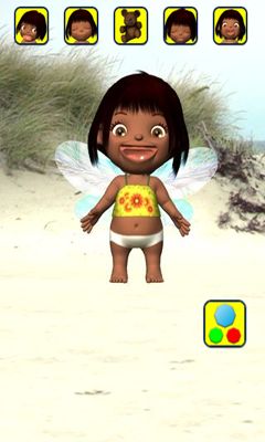 Screenshots of the Talking Emily Baby for Android tablet, phone.