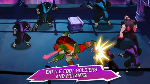 Screenshots of the Teenage mutant ninja turtles for Android tablet, phone.