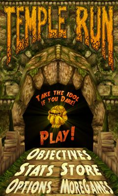 Screenshots of the Temple Run for Android tablet, phone.