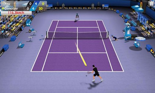 Screenshots of the Tennis 3D for Android tablet, phone.