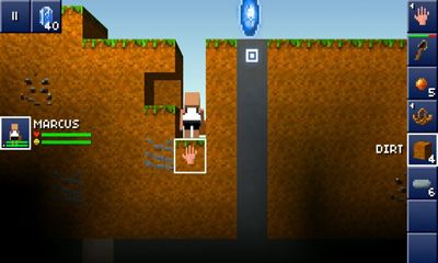 Screenshots of the The Blockheads for Android tablet, phone.