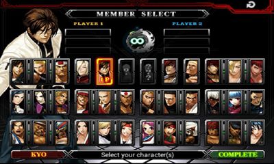 Screenshots of the The King of Fighters-A 2012 for Android tablet, phone.