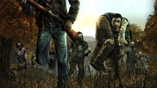 Screenshots of the The walking dead: Season one for Android tablet, phone.
